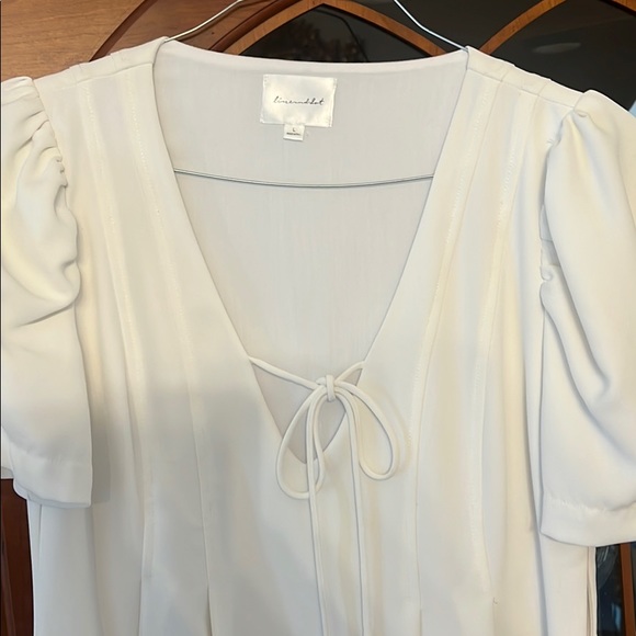 White Line and Dot Dress - Picture 2 of 3